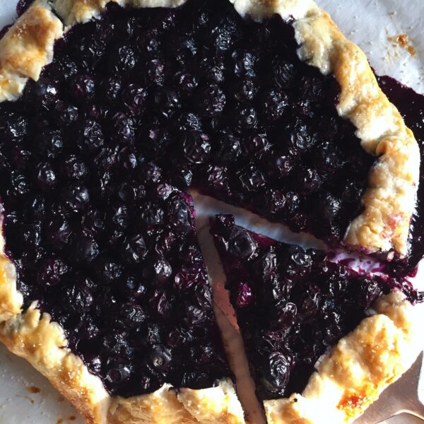 Blueberry Cardamom Cream Cheese Galette