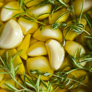 Garlic Confit. - harvestandnourish.com