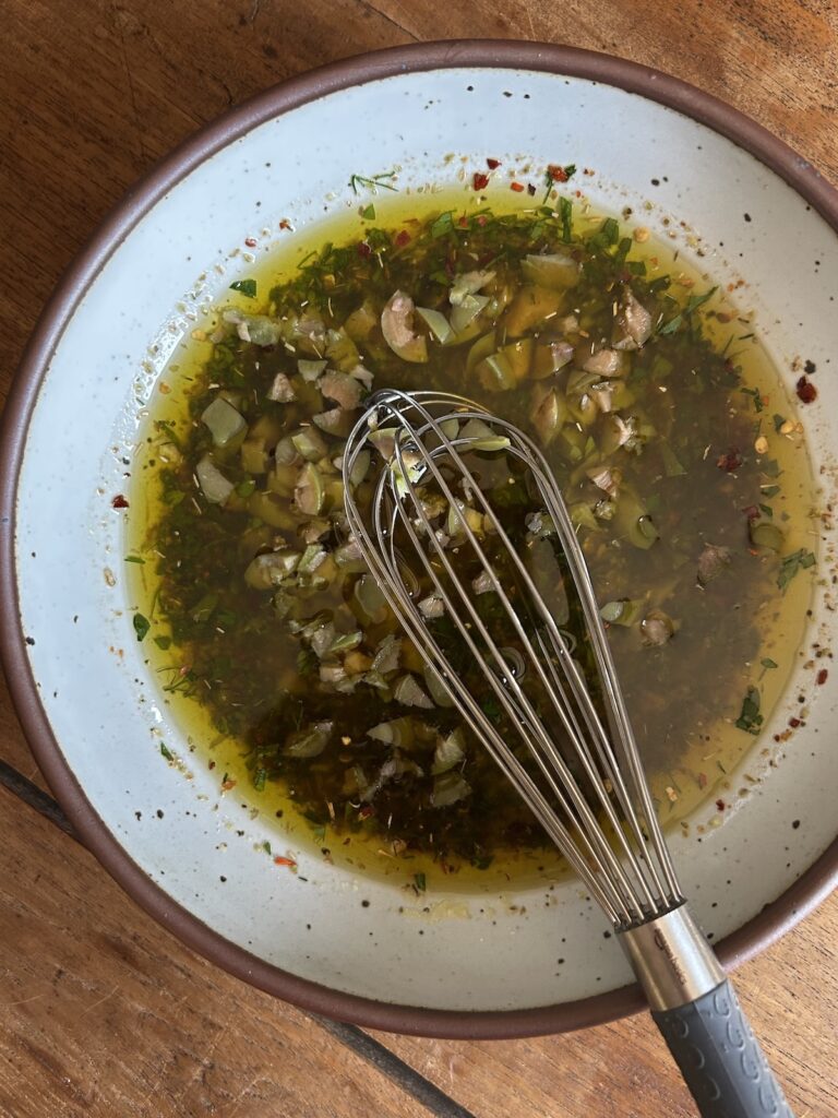Herb & Olive Bread Dipping Oil. - harvestandnourish.com