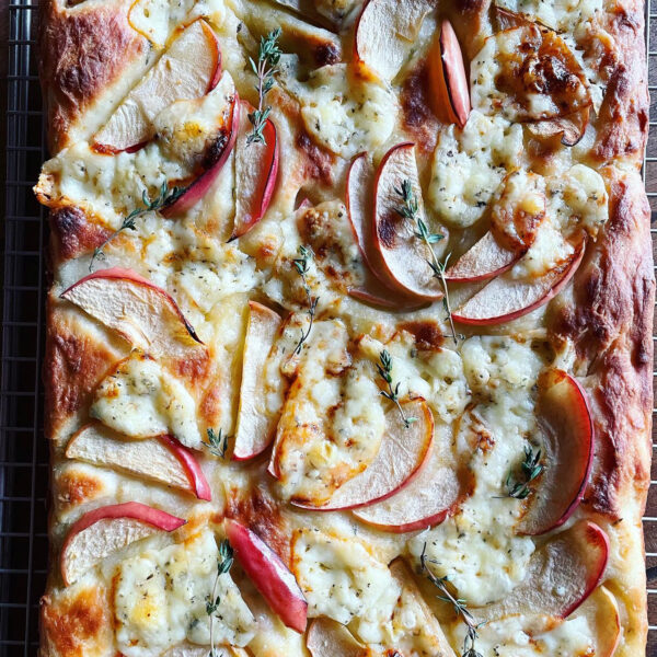 Herbed Cheddar and Apple Focaccia