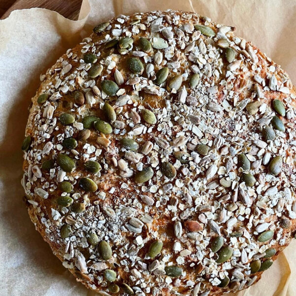 No-Knead Prairie Seed Artisan Bread