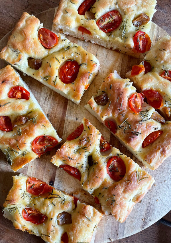 Simple No-Knead Focaccia Bread. - harvestandnourish.com