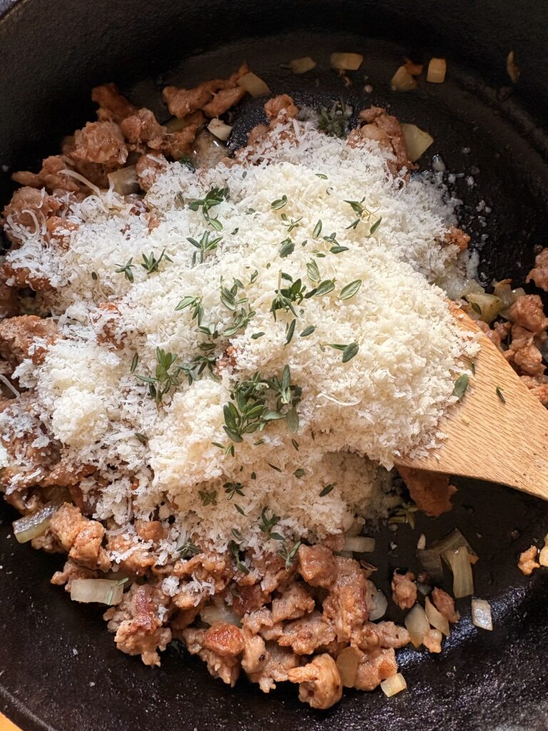 Sausage Stuffed Acorn Squash. - harvestandnourish.com