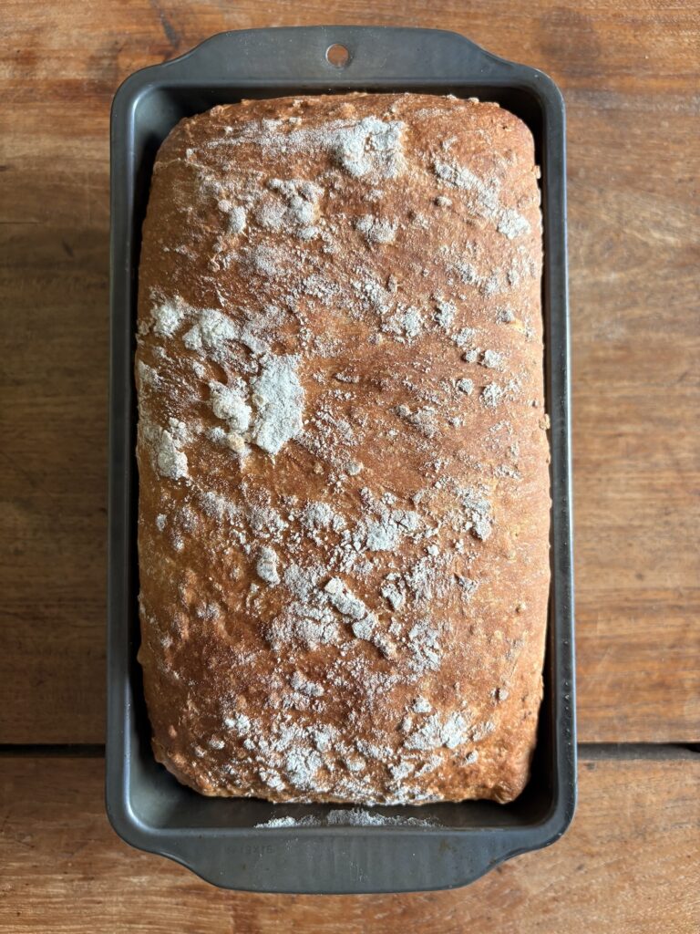 No-Knead Honey Oat Bread. - harvestandnourish.com