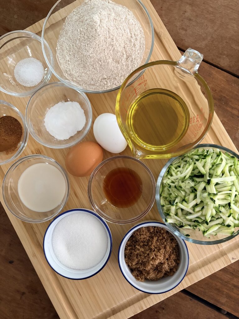 Cinnamon Spiced Zucchini Muffins. - harvestandnourish.com