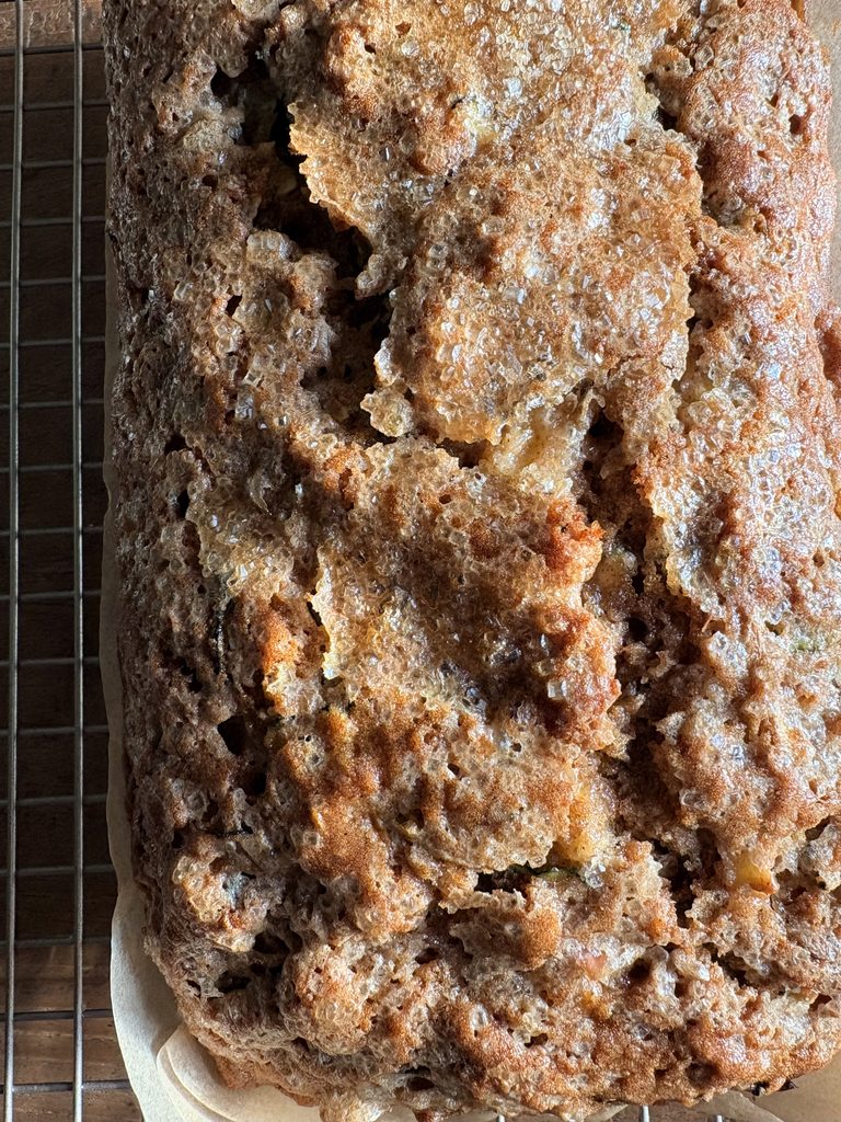 Apple Cinnamon Zucchini Bread. - harvestandnourish.com
