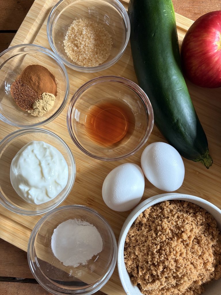 Apple Cinnamon Zucchini Bread. - harvestandnourish.com