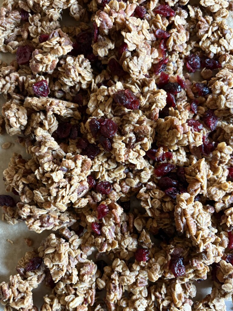 Roasted Maple Pecan Granola. - harvestandnourish.com