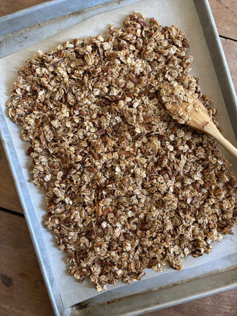Roasted Maple Pecan Granola. - harvestandnourish.com