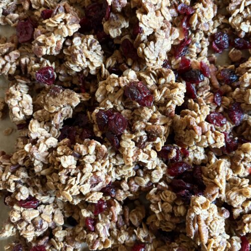 Roasted Maple Pecan Granola. - harvestandnourish.com