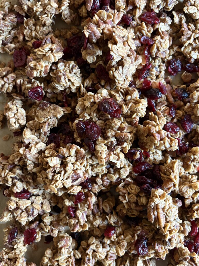Roasted Maple Pecan Granola. - harvestandnourish.com