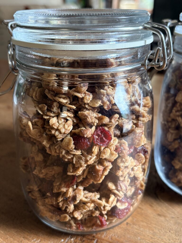 Roasted Maple Pecan Granola. - harvestandnourish.com