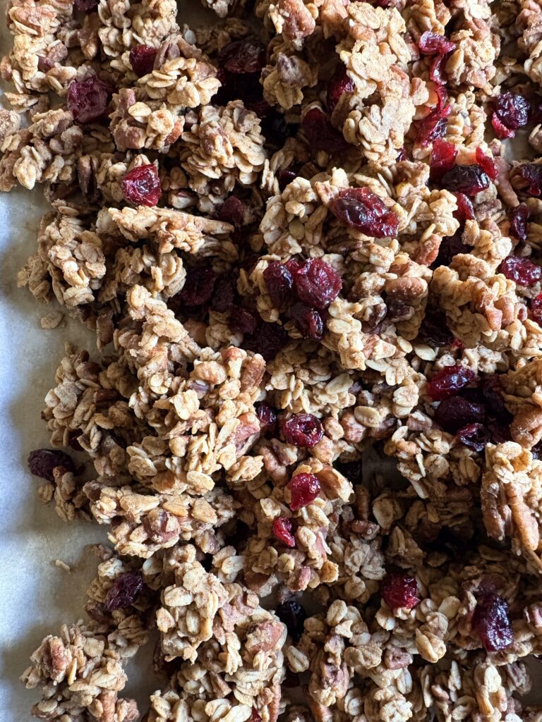 Roasted Maple Pecan Granola. - harvestandnourish.com