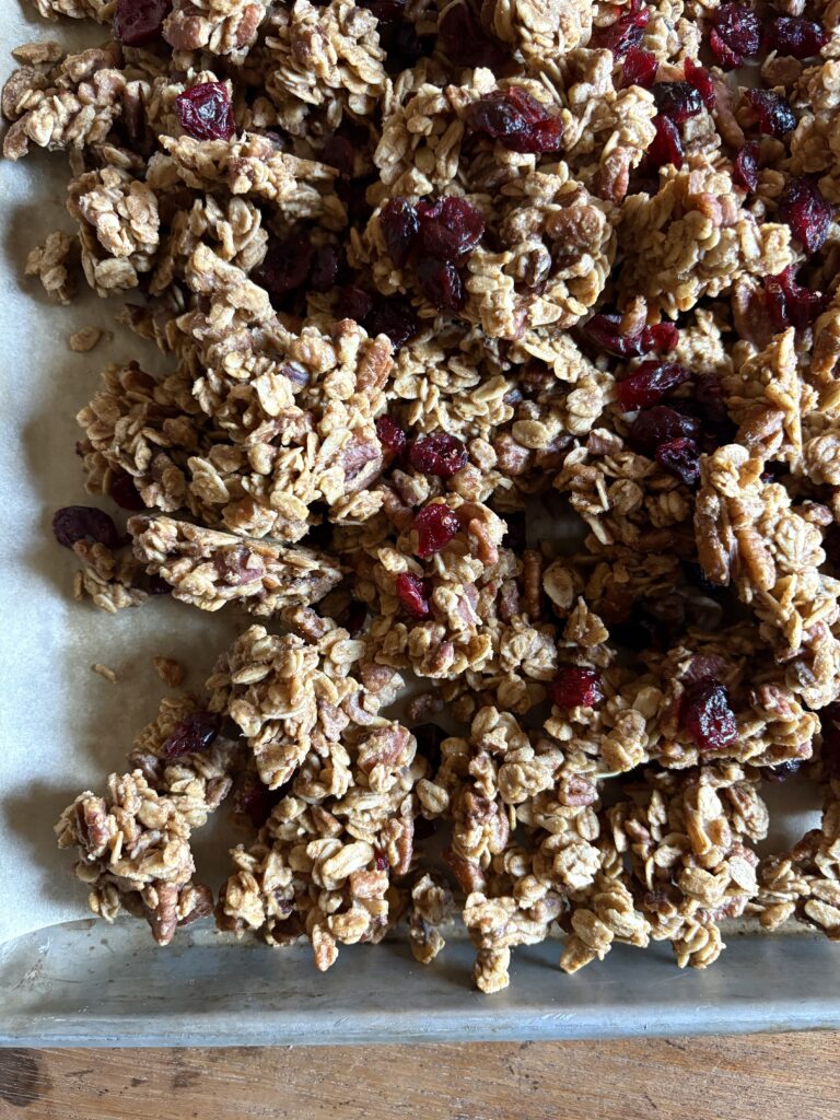 Roasted Maple Pecan Granola. - harvestandnourish.com
