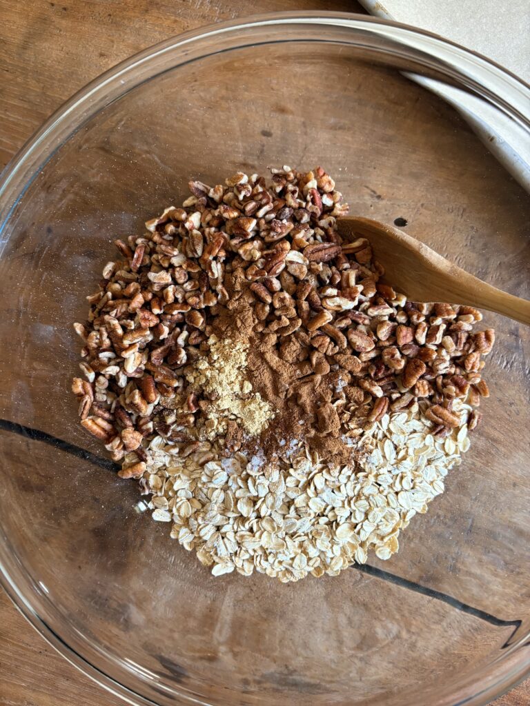 Roasted Maple Pecan Granola. - harvestandnourish.com