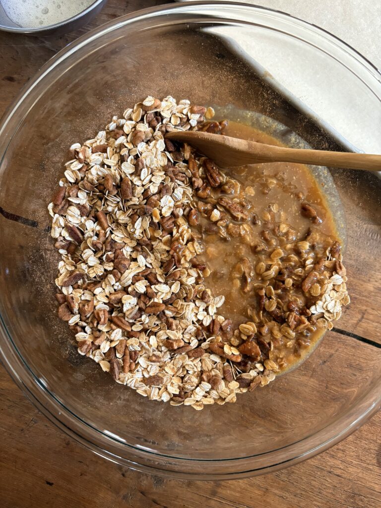 Roasted Maple Pecan Granola. - harvestandnourish.com