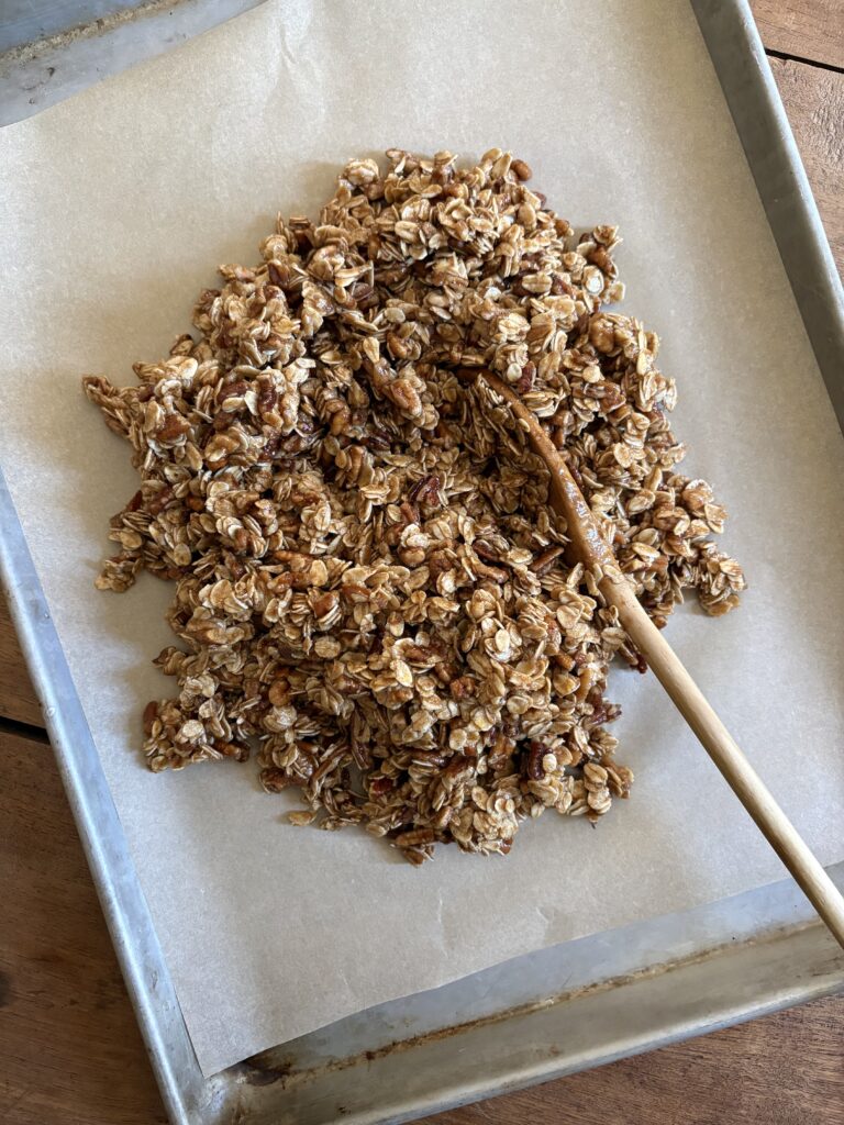 Roasted Maple Pecan Granola. - harvestandnourish.com